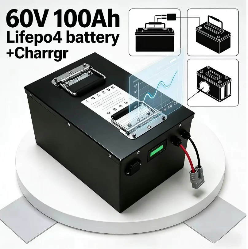 72V 40Ah Lifepo4 Battery Pack - Baterai LiFePO4 60V 100Ah/120Ah/150Ah/200Ah | Bluetooth