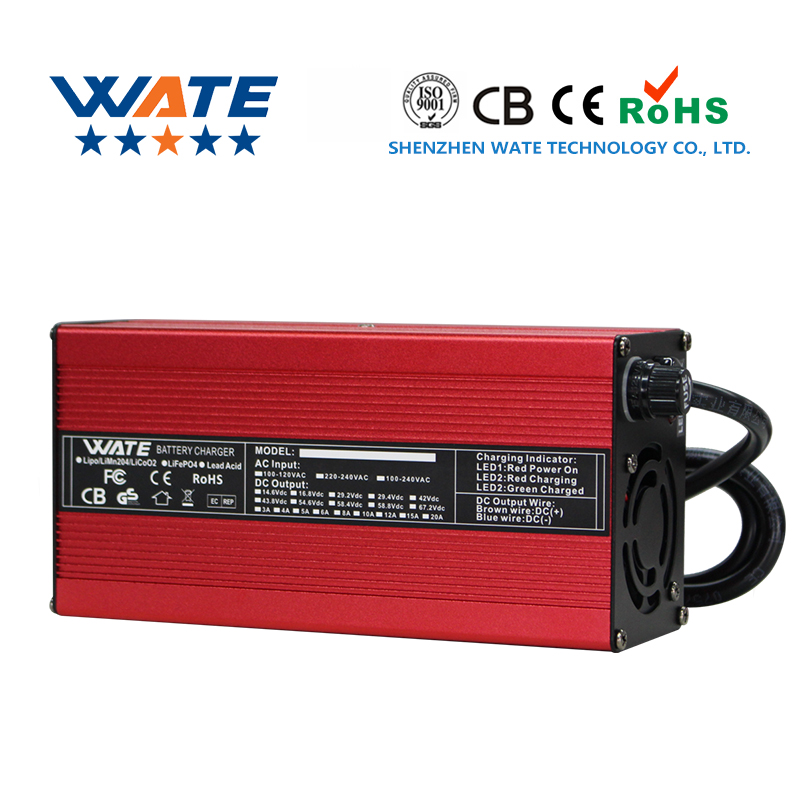 84V 20A Smart Charger - Casing Aluminium Pintar Pengisi Daya 67.2V
