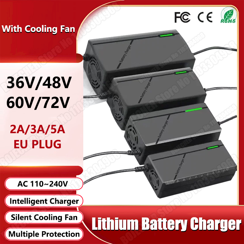 Pengisi daya Cepat 36V 48V 60V - 84V 20A Smart Charger ulasan dan harga